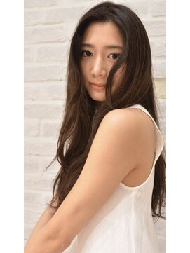 ラルマミット(lalma mit) 【大人かわいい】韓国風ロング【フェザーバング】