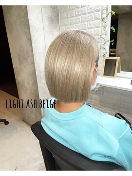 ニノ(nino) 【NINO】ラインボブ×ライトアッシュベージュ