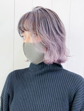 アイティーバイアルバム 松戸店(IT by ALBUM) ピンクアッシュバレイヤージュ_グレージュ_ba321191