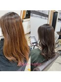 五反田美容院☆上品な艶ツヤ透明感ロングヘア、ノーブリーチ
