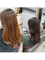 ディッシュ 五反田(dish)&nbsp;五反田美容院☆上品な艶ツヤ透明感ロングヘア、ノーブリーチ