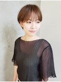 フェザーバングが可愛いショートスタイル☆