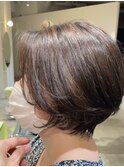 横山デジタルパーマでスタイリング手間無しワンカールショート