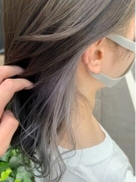 アクト 仙台 deuxieme(ACT) インナーカラー×グレージュ×アッシュグレー