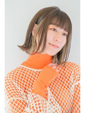 ガリカ 横浜(Gallica) イヤリングカラー/インナーカラー ワンカールナチュラルボブ