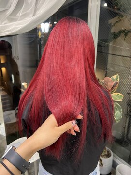 ジーナ オモテサンドウ(XENA) ケアブリーチでダブルカラー