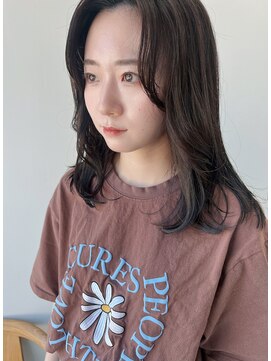 ヘアー アイス 御器所本店(HAIR ICI) 韓国ヘア似合わせレイヤーカット前髪顔周りカット大人美人