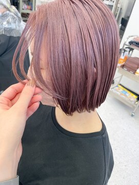 ヒビヲ(HIBIO) ブリーチダブルカラーピンクベージュイルミナカラーハイトーン