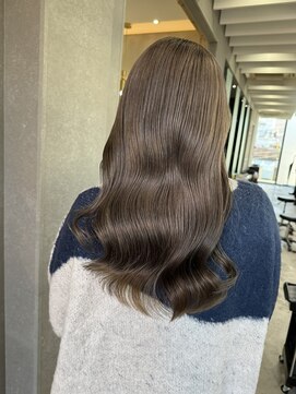 ロンドワン 三宮元町(Lond one) ダブルカラー/イヤリングカラー/ミルクティーベージュ/ボブ