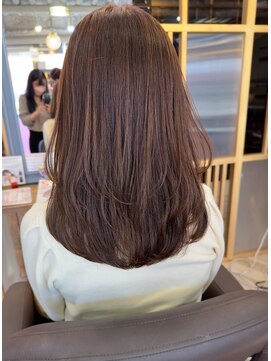 アリスバイアフロート 自由が丘(ALICe by AFLOAT) ワンカール／レイヤーカット／オレンジブラウン