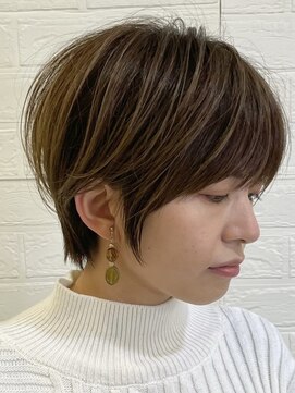 ロンドブルーム 天神大名店(Lond Bloom) 大人ショートボブショートカットココアアッシュくびれミディ