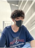 マッシュパーマ/ウルフ/アッシュブラック/カルマパーマ/ツイスパ