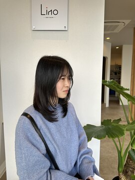 リノ(Lino) [Lino style] ミディアムレイヤー＋内巻きワンカール