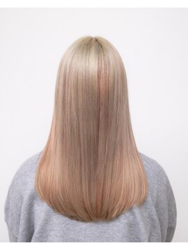 ルプラ ガーデン(le-pla garden) オレンジ＋ベージュ#ケアブリーチ#ダブルカラー#髪質改善カラー