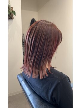 モイヘアー(moi hair) 切りっぱなしチェリーピンク