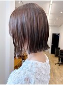 say.外ハネボブ切りっぱなしボブレイヤーボブくびれボブ表参道