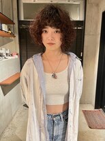 メゾンアミリ(Maison AmiLi)&nbsp;デザインカラー/オリーブベージュ/ウエットヘア【千葉／パーマ】