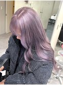 11786艶髪ラベンダーパープル韓国風巻きラベンダーミルクティー