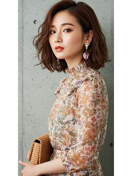 フルショウ 苦楽園店(FURUSHO) 大人可愛いくびれボブ×ラフウェーブ