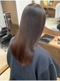 髪質改善トリートメント ストレート 美髪 切りっぱなし 艶髪