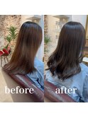 髪質改善再整カラー