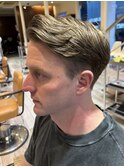 ビジネスショートメンズマッシュツイストパーマツーブロック