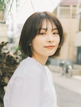 ガーデン 渋谷(GARDEN) ボブ　ホワイトグレージュ　デジタルパーマ　チェリーブラウン