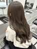 ブリーチなしダブルカラー+クイックTR ￥13450 #ブラウンカラー#グレージュ