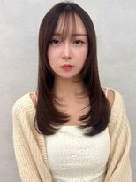 アッシュ 中野店(Ash)&nbsp;イメチェン/似合わせカット/フルバング／レッドブラウン/中野