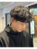 冬モテ緩めメンズパーマ