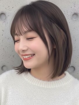 ナチュラルインナーカラー ミルクティーベージュ