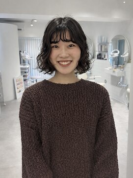スーズ(sooze) ボブ_くるくるパーマ_前髪パーマ
