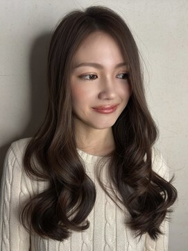 クーエフー(coo et fuu) レイヤーロング大人可愛いヘルシーレイヤー韓国ヘアサイドバング