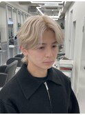 【メンズホワイトブロンド】