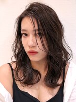 ロンドアベニール 北千住(Lond avenir)&nbsp;波巻きミディアム☆ディープブラウン　西田大樹