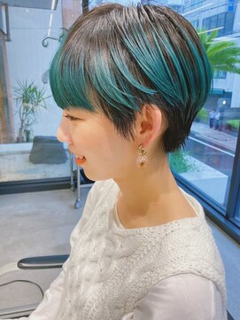 パプレ(PAPRE) 【KAZUKI】ショート+グリーン