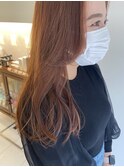 透明感・シアーオレンジベージュ