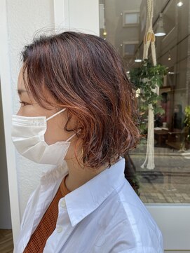 アンテシニヨン(Un the Shiniyon) ウェーブボブ×ハイライト