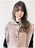 波ウェーブ濡れ感ロング