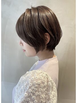ベルベットヘア 千早店(Velvet hair) ブラウングレージュ×ゆったりショート 【福岡聖容】