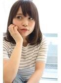 tuuli☆30代40代ペールベージュ切りっぱなしボブ　29
