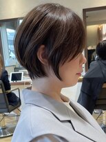 ロンドブルーム 天神大名店(Lond Bloom)&nbsp;ショコラアッシュベージュカラーボブ大人ショートボブショート