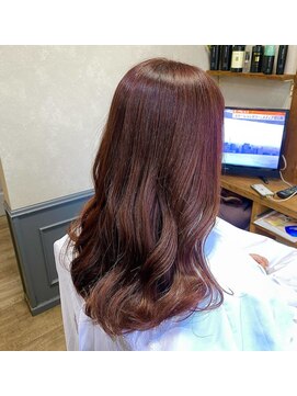 カミケン 清明店(kamiken.) 大人上品おしゃれ艶やか美髪オレンジカラー秋【カミケン清明店】