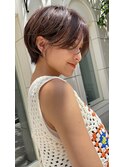 耳かけハンサムショート×センターパート[横浜駅]