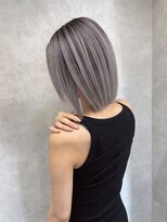 サニー 渋谷(SUNNY) バレイヤージュ、ハイライトグレージュボブフェイスフレーミング