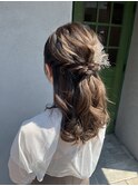 結婚式お呼ばれヘア