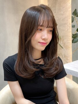 ロンド エスポワール 錦糸町(Lond espoir) ■ 前髪アンブレラカラーこなれミディイメチェンウェーブパーマ