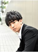ビジネスカジュアル/2ブロック/ニュアンスパーマスタイル