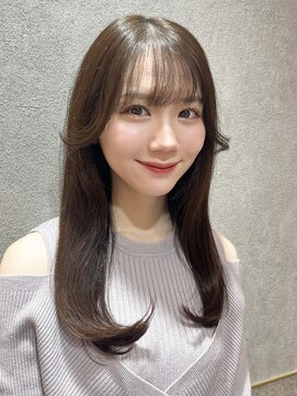 ルームバイシー 新宿(Loom. by Sea) シンプルワンカール×ピンクグレージュ【新宿/韓国】