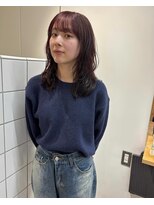 ラヴィズム(LUVISM)&nbsp;ミディアム顔周りレイヤーパーマおくれ毛前髪万代新潟